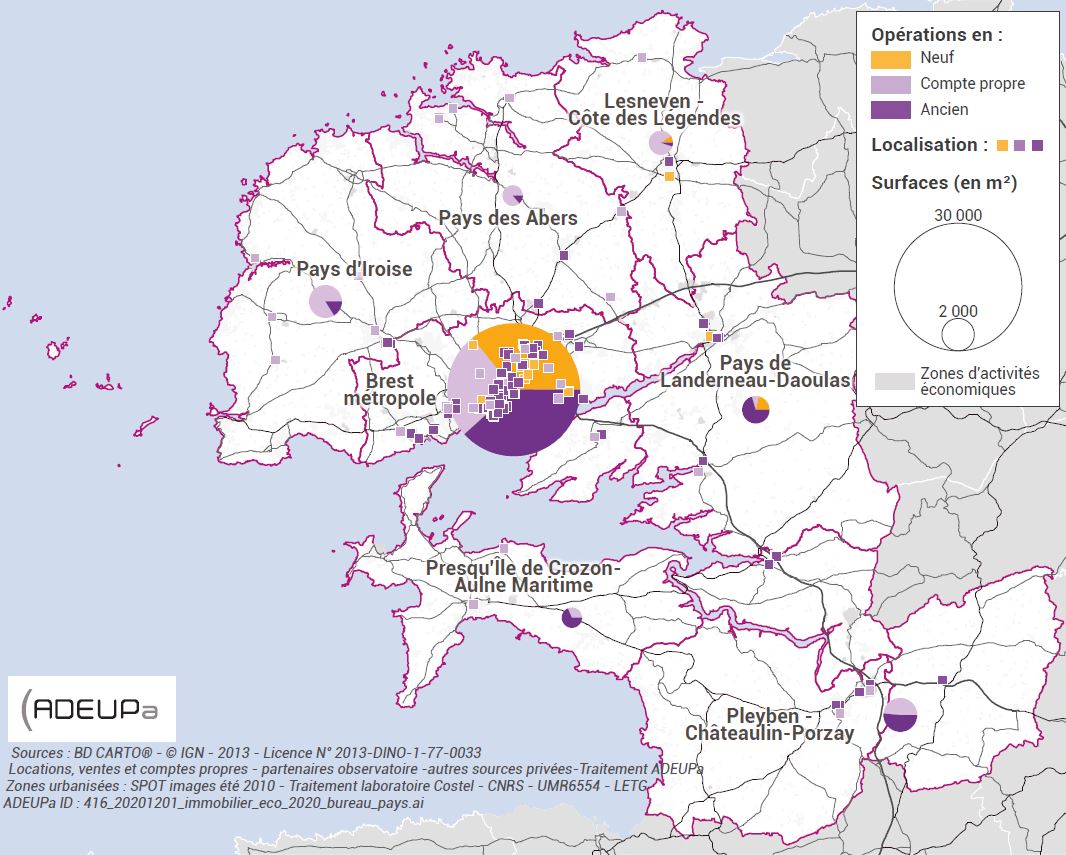 Marché des bureaux sur le Pays de Brest en 2020