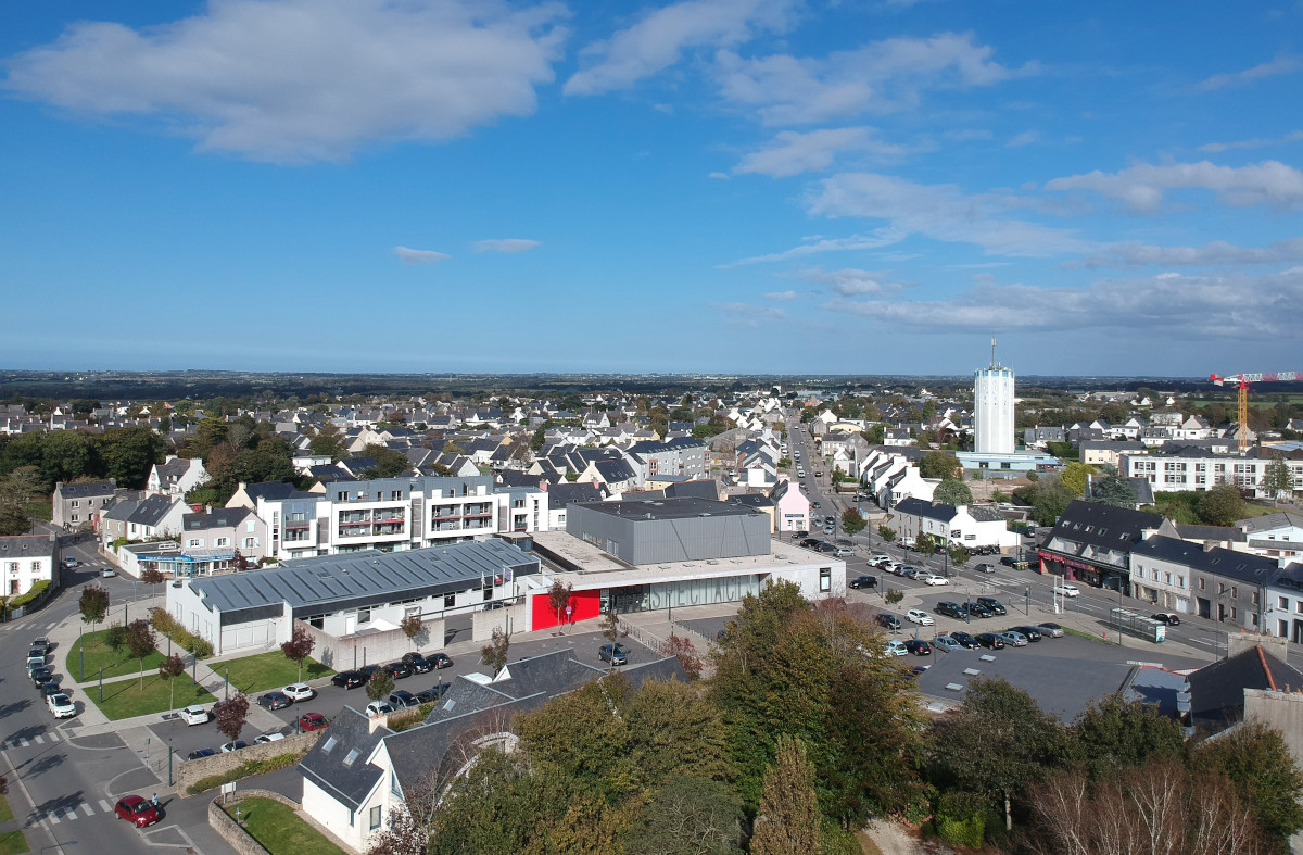 Vue aérienne de Plabennec