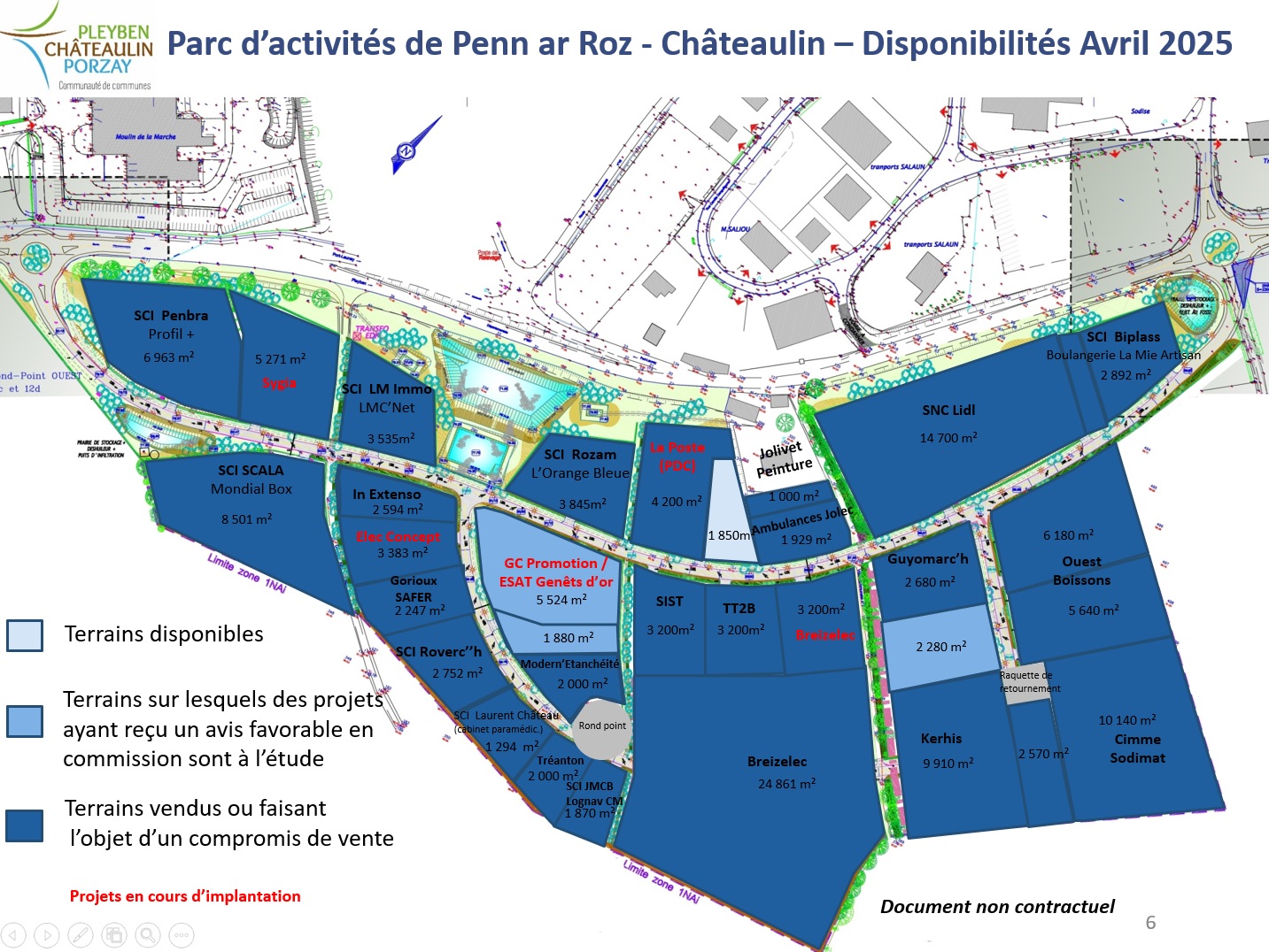 Visuel 4 de l'annonce : Terrains constructibles - CHATEAULIN - Pôle économique Le Pouillot - ZA de Penn Ar Roz