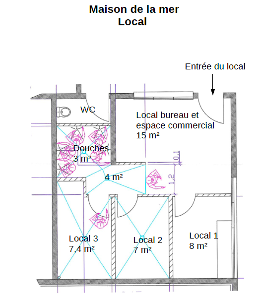 Visuel 4 de l'annonce : A LOUER EXCEPTIONNEL- local situé au Korejou dans « La Maison de la mer » à Plouguerneau