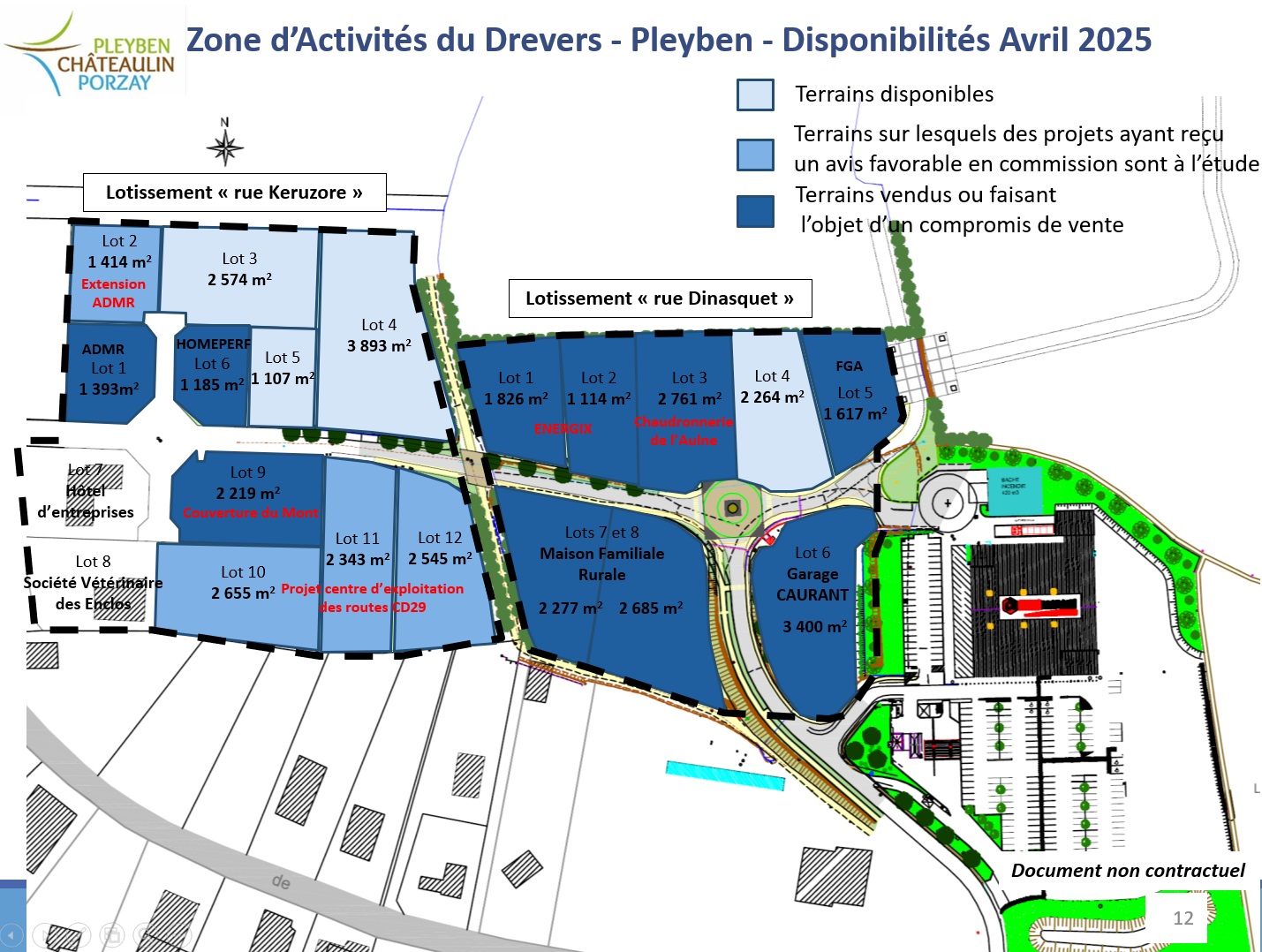 Visuel 2 de l'annonce : Terrains constructibles - PLEYBEN - ZA Drevers