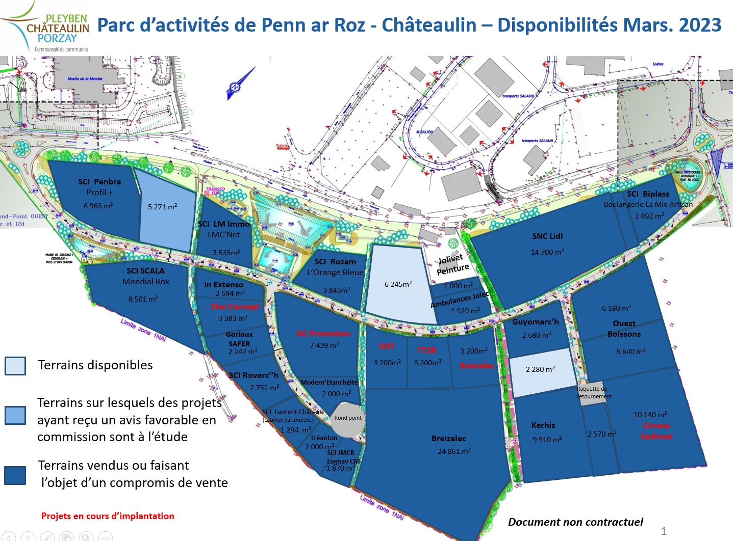 Visuel 4 de l'annonce : Terrains constructibles - CHATEAULIN - Pôle économique Le Pouillot - ZA de Penn Ar Roz